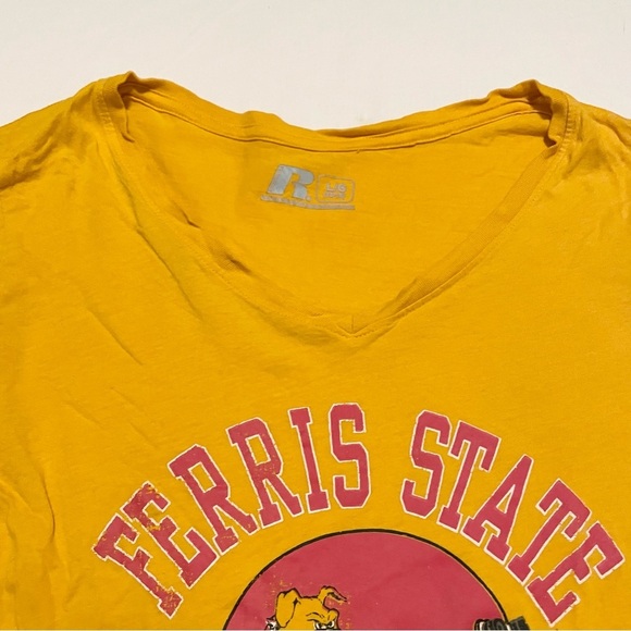 Ferris State Bulldogs Football Russell Long Sleeve Shirt Girls Size Large 12-14 - Picture 3 of 16